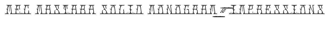 MFC Mastaba Solid Monogram 25000 Impressions